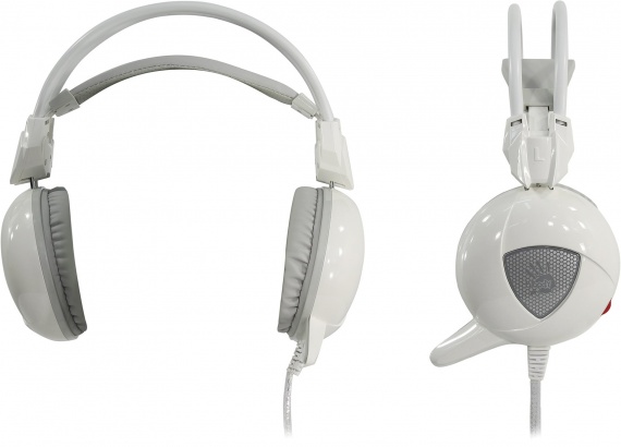 Наушники с микрофоном A4Tech Bloody G310 <White> (с регулятором громкости, шнур 2.2м)